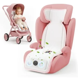 Car Seat/Stroller Cooling Pad System with Rechargeable Fan
