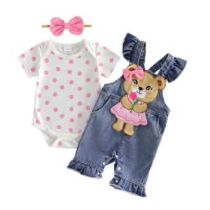 Adorable Toddler Girl Summer Ensemble 3 Piece Set
