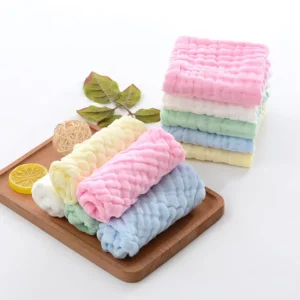 5Pc Muslin Cotton Gauze Baby Bath Cloths